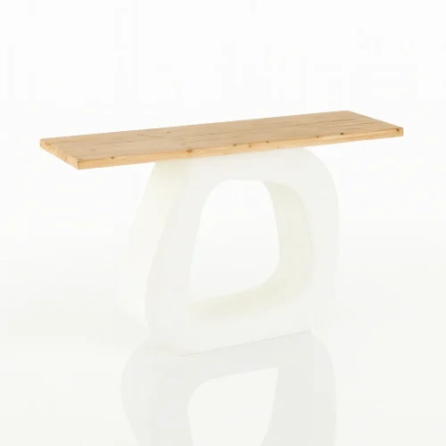 Modern Console Table With Sculptural Base