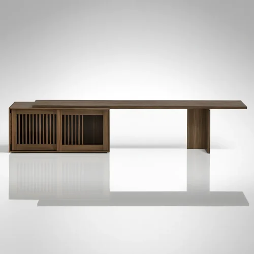 Modern TV Cabinet With Sliding Doors