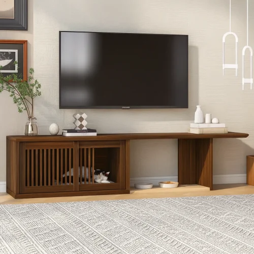 Alternative view of Modern TV Cabinet With Sliding Doors