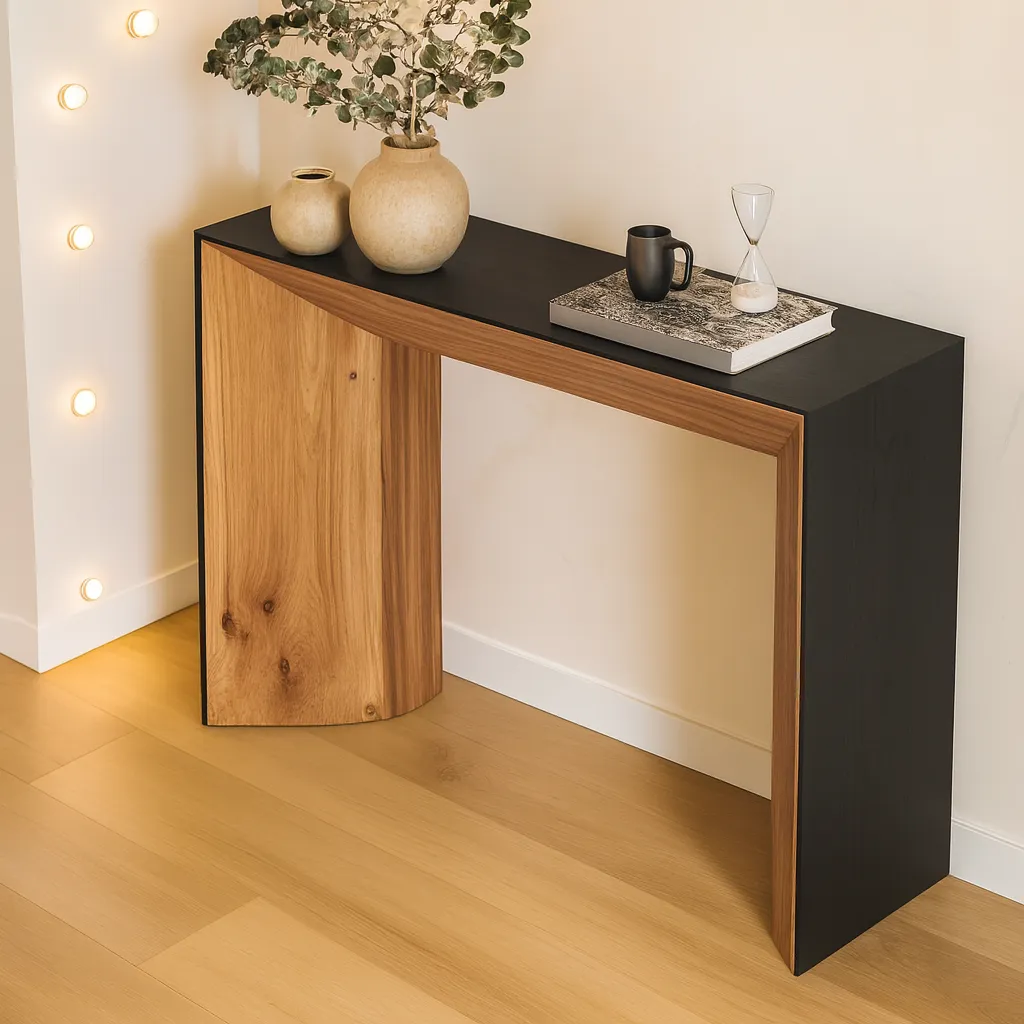 Nordic Console Table With Rectangular Design - Image 4