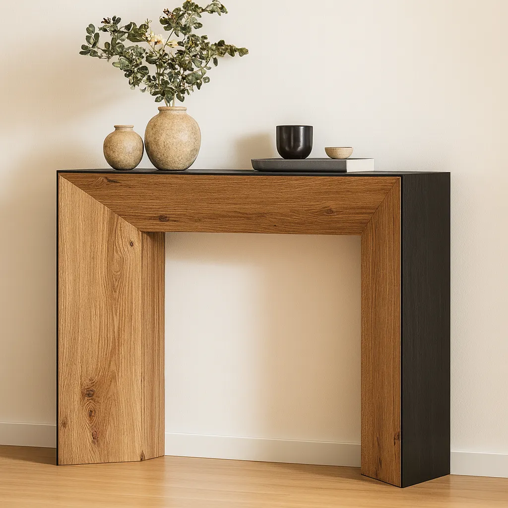 Nordic Console Table With Rectangular Design - Image 2